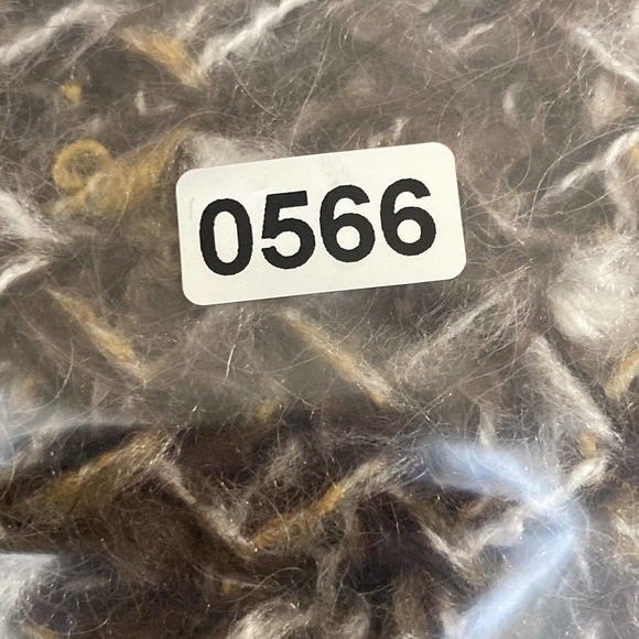 Nancy Bossio Vintage Hand Loomed Fur Wool Cardigan Brown Womens Size S/M - Picture 13 of 13